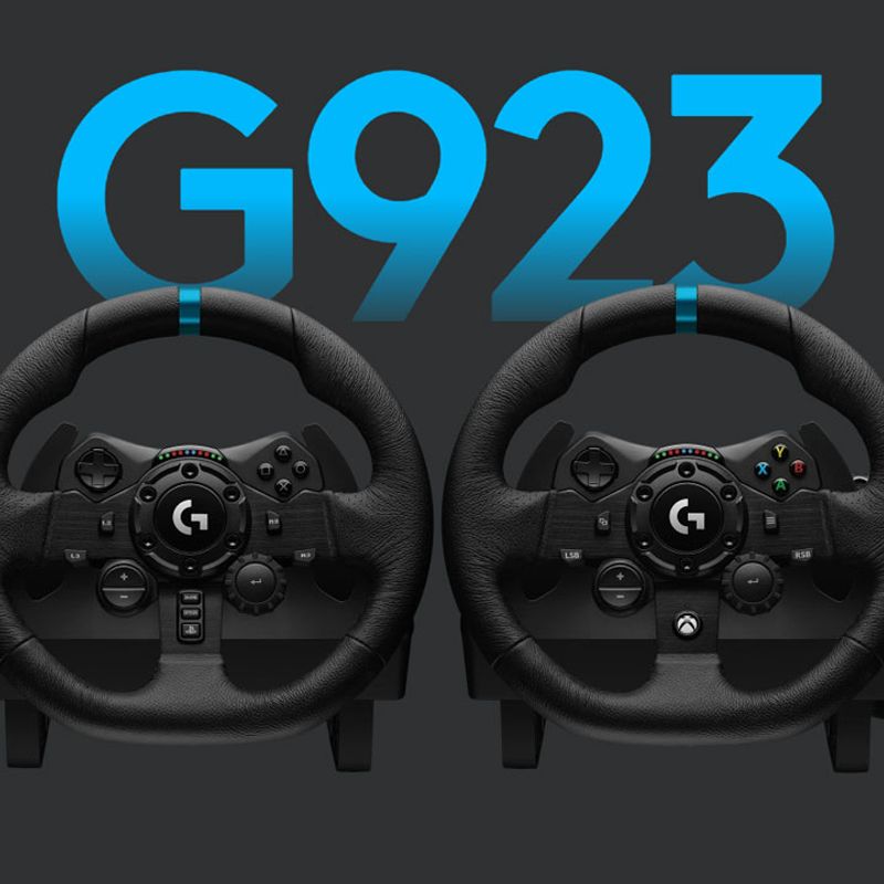 Volante Logitech G923 Racing Wheel Para PS5, PS4 e PC com Force