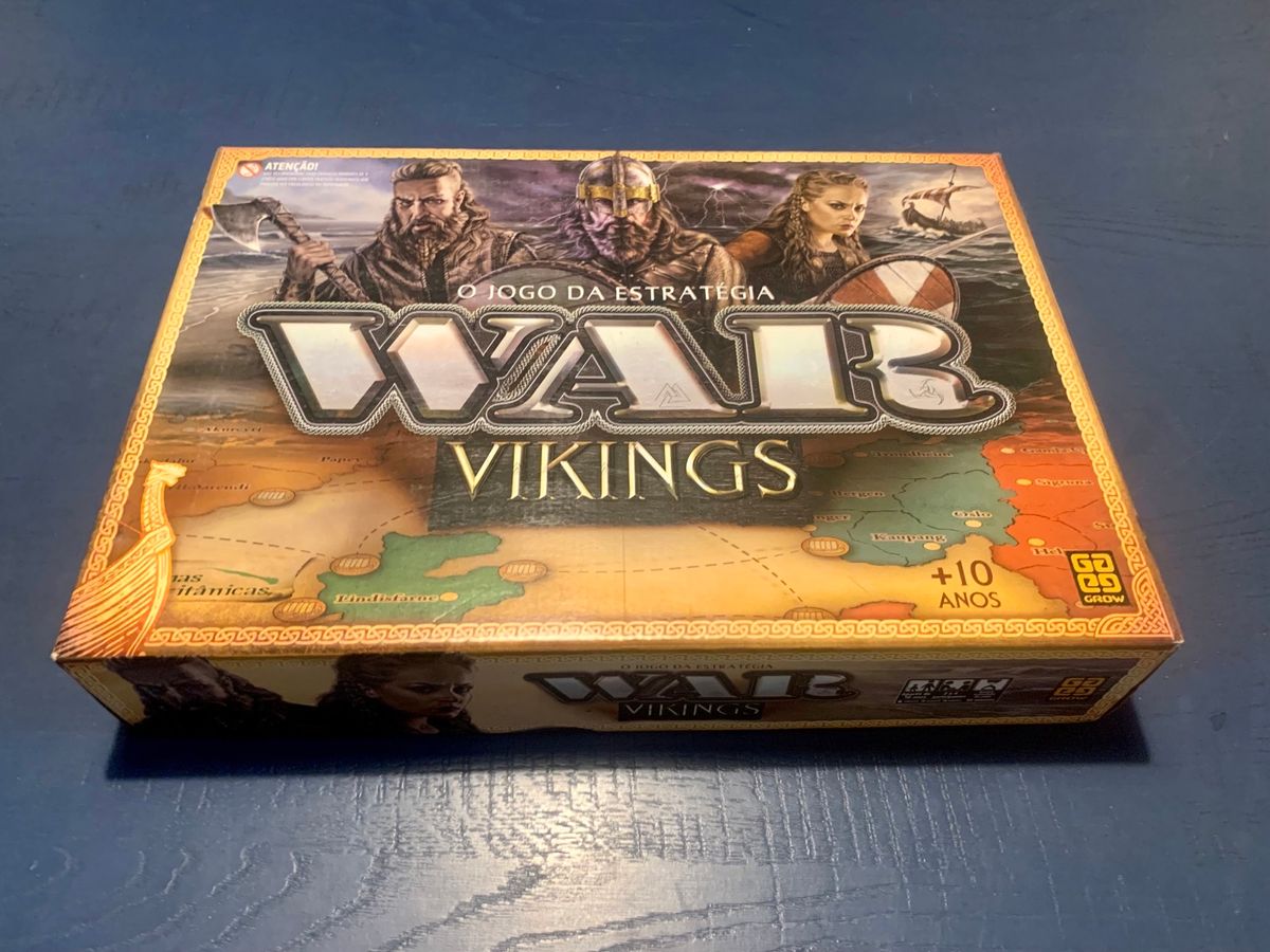 Jogo Tabuleiro Estratégia War Edição Vikings Original Grow