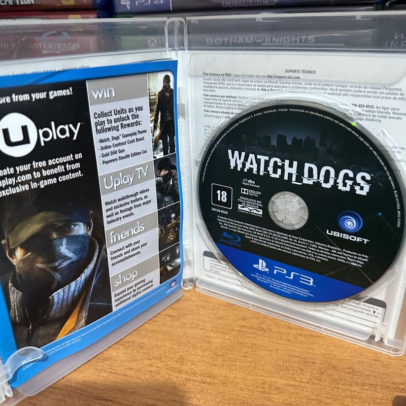 PS3 - Jogo Watch Dogs do Vídeo Game Playstation 3 - PS3, funcionando,  conservado