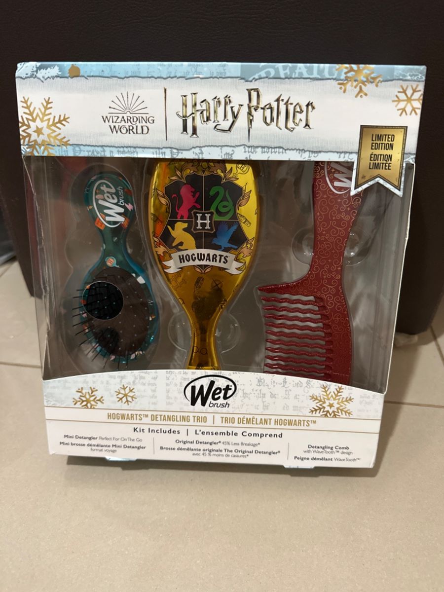Wet Brush Conjunto Escovas e Pente Harry Potter Produto p/ Cabelos