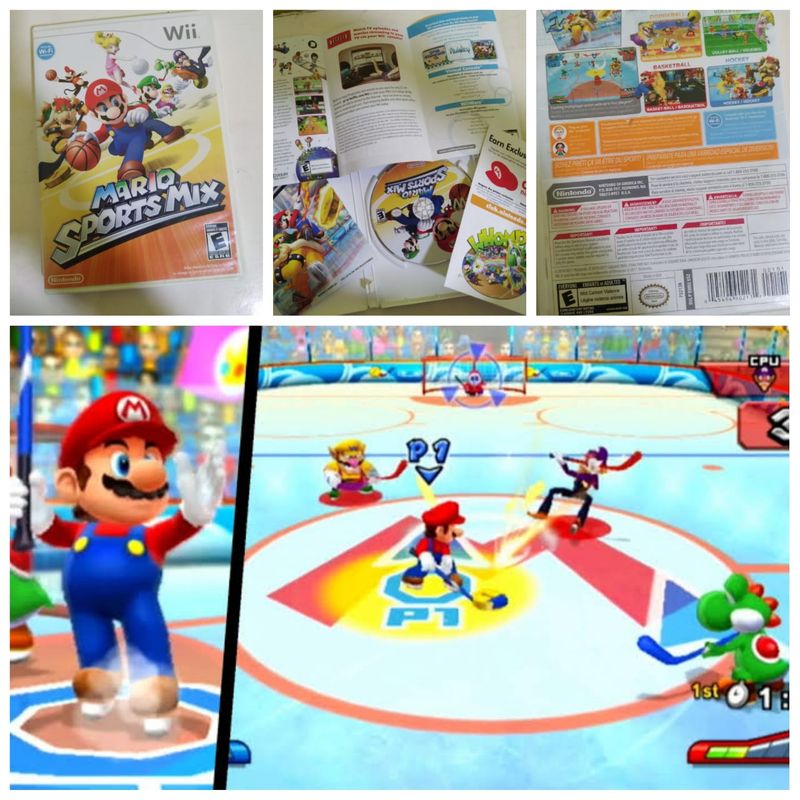 Wii Mario Sports Mix Jogo Completo Original Nintendo Usado