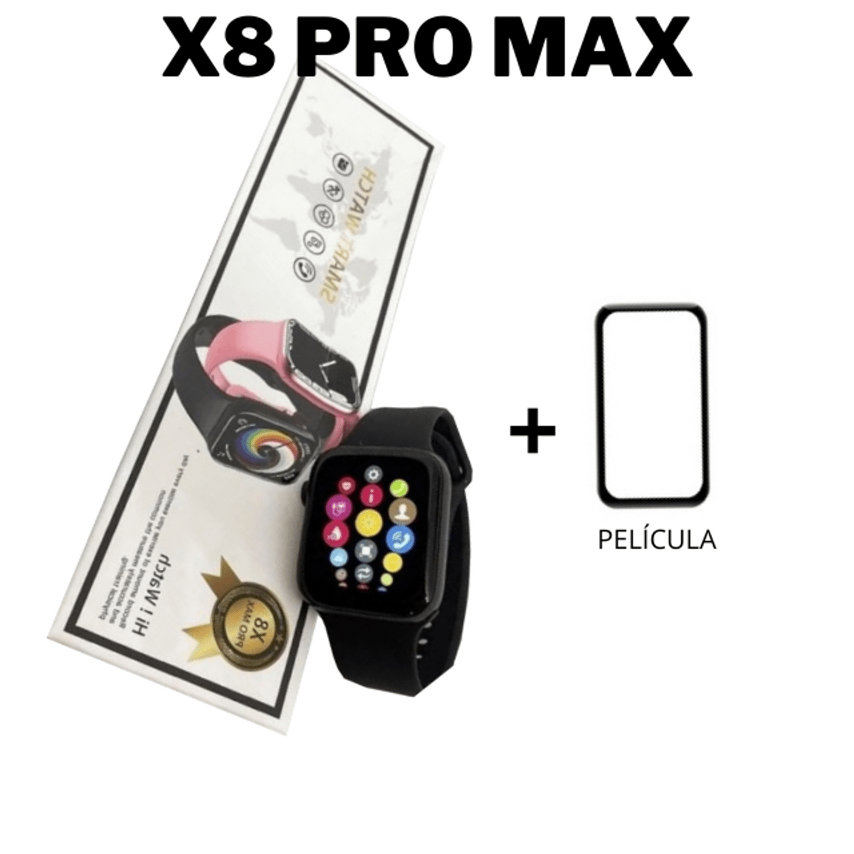 X8 Pro Max Iwo Smartwatch Relógio Masculino Iwo Nunca Usado 75323108