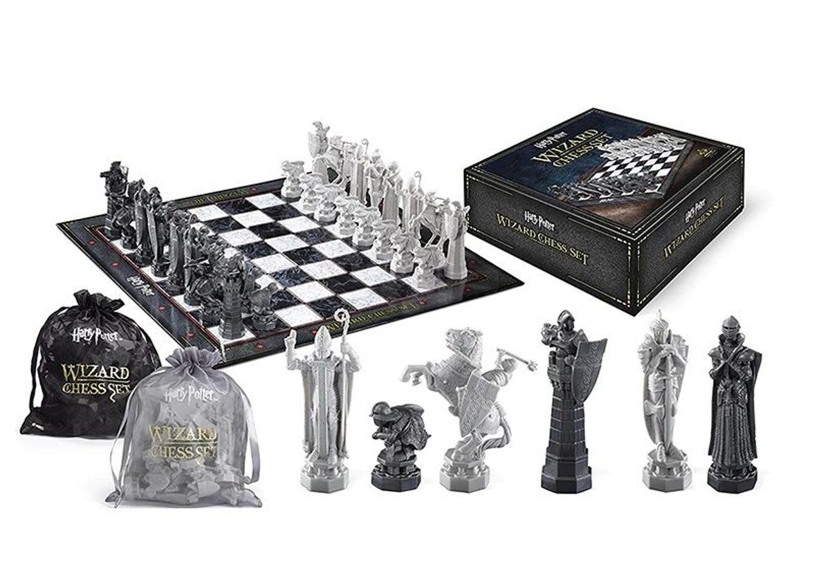 xadrez harry potter - edição de luxo - tabuleiro harry potter