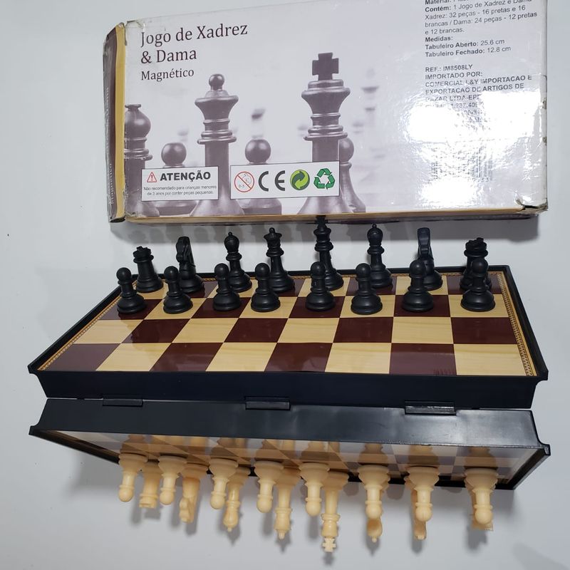 Alta qualidade xadrez magnético grande jogo de tabuleiro de xadrez