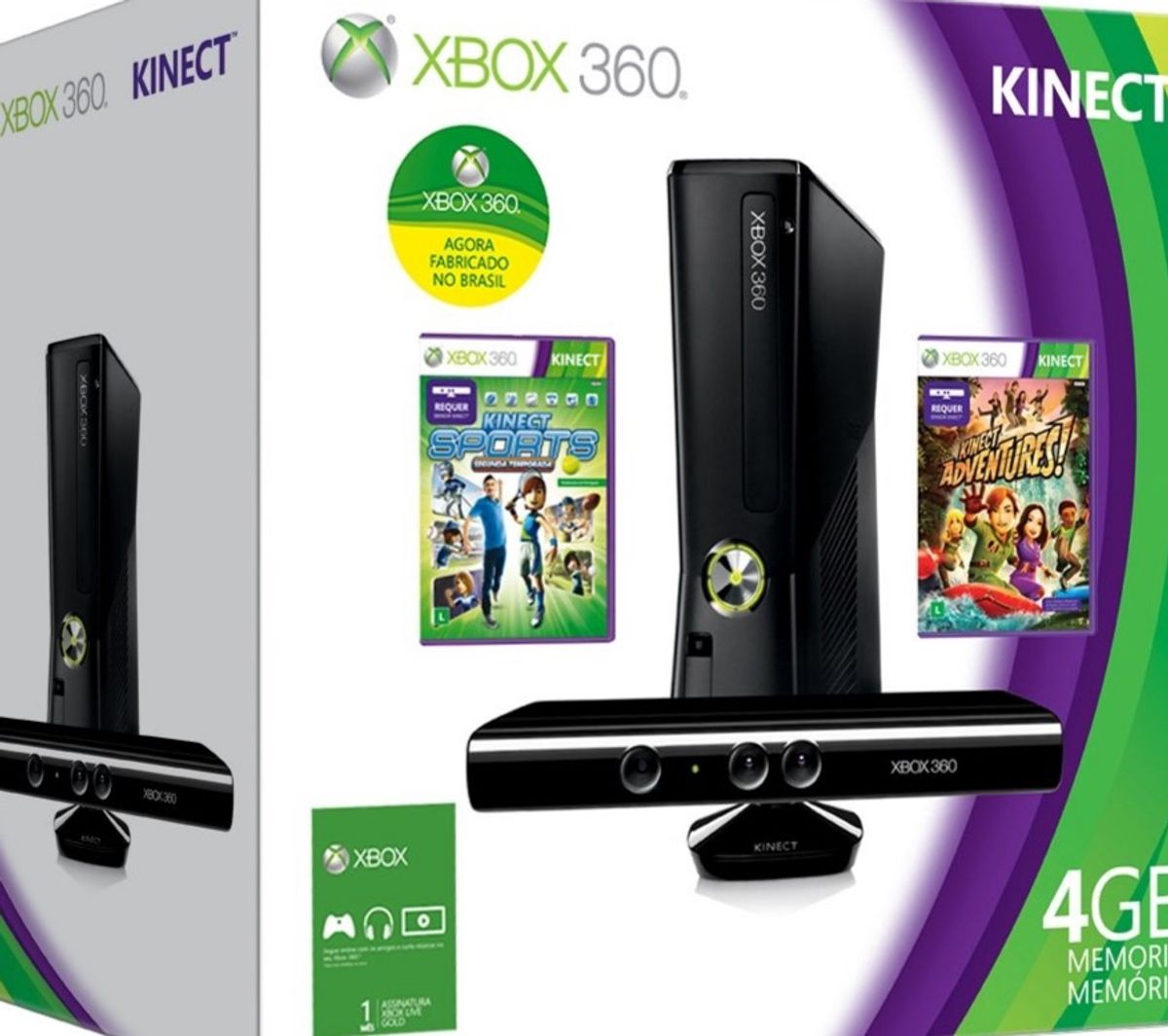 Xbox 360 com Kinect + Zoom 1 Console e 7 Jogos Eletrodoméstico Xbox Usado 42478087 enjoei