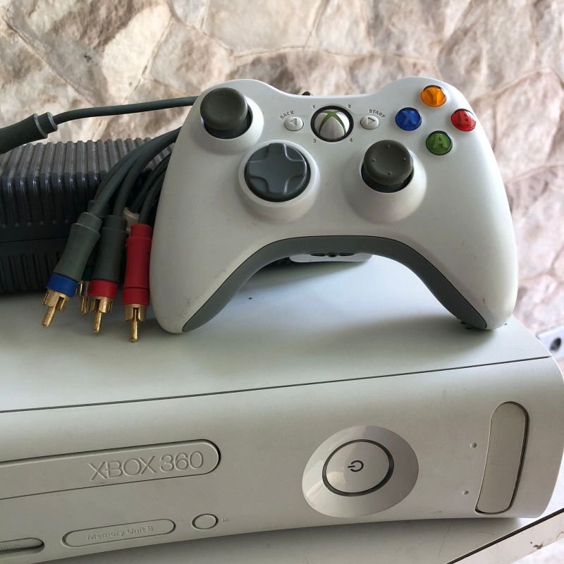 Console Xbox 360 FAT Desbloqueado 18GB 1 Controle - Meu Game Favorito