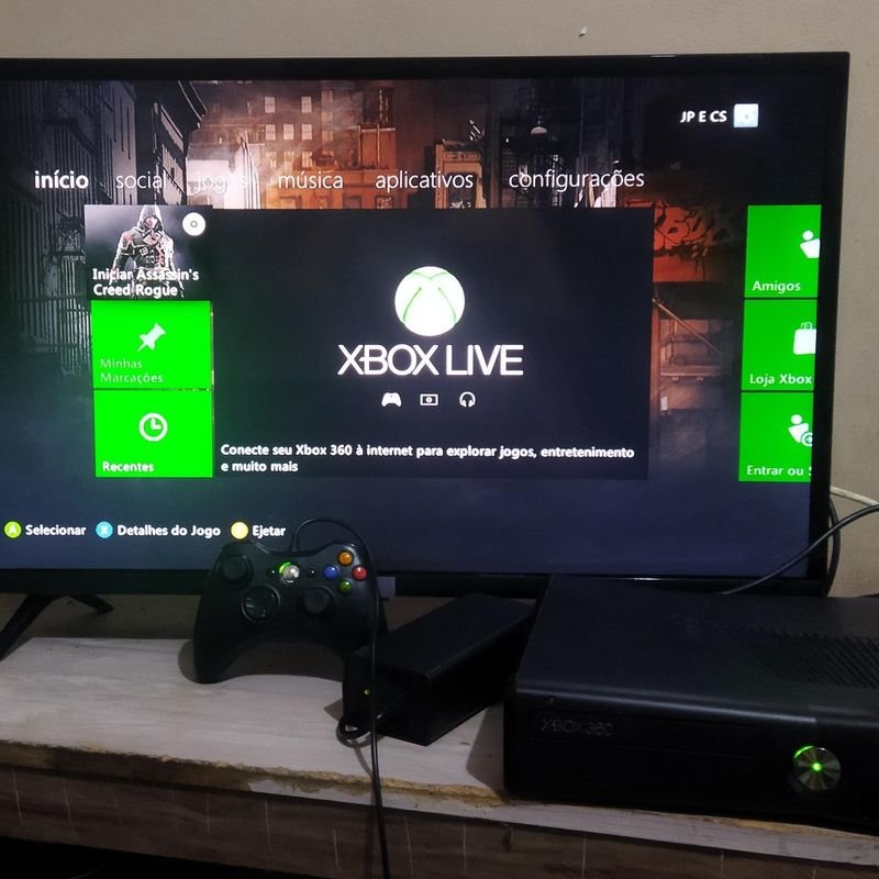 Video Game Xbox 360 Slim Funcionando