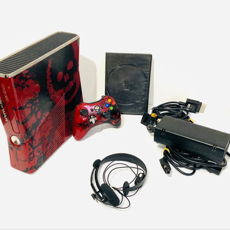 Console Xbox 360 Slim (Edição Limitada: Gears of War) - Microsoft (Usado -  Destravado) - Elite Games - Compre na melhor loja de games - Elite Games
