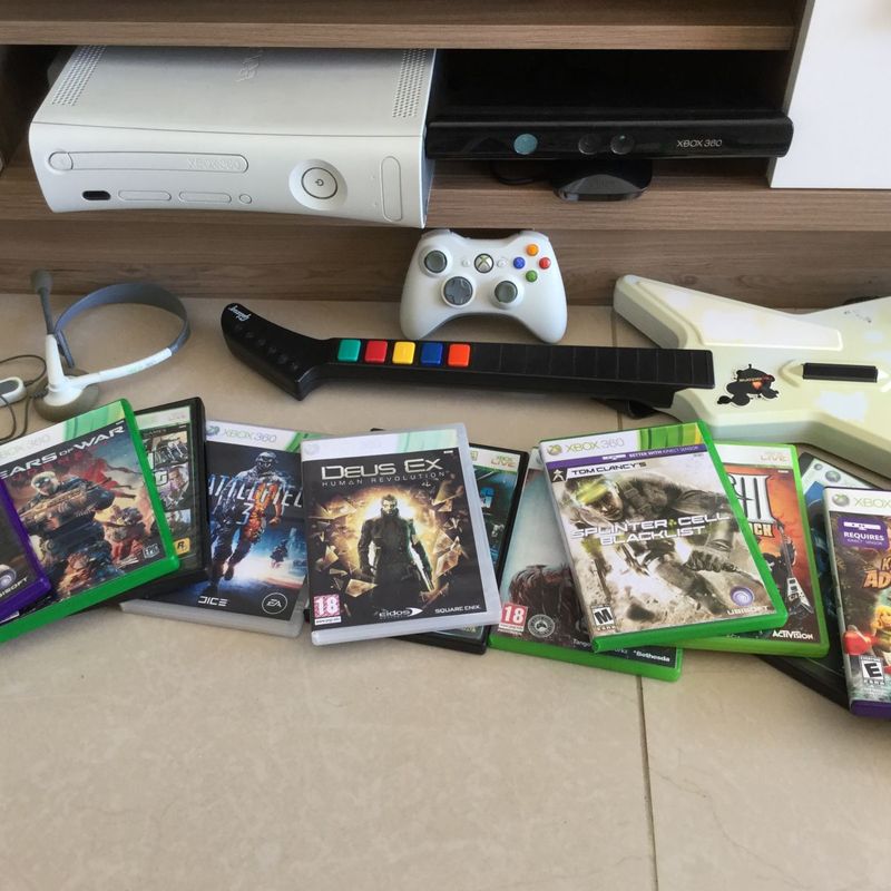 Xbox 360 Arcade Branco | Console de Videogame Xbox Usado 73609443 | enjoei