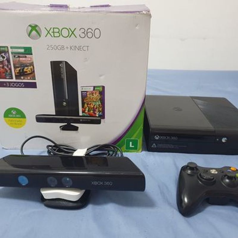Xbox 360 Slim com Kinect Destravado | Console de Videogame Microsoft Usado  84381350 | enjoei