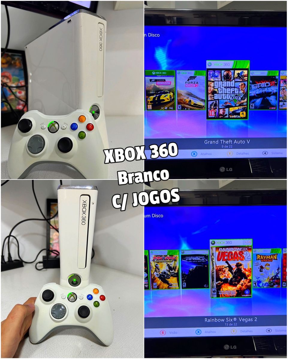 Xbox 360 Tudo Funcionando Só Pegar E Jogar