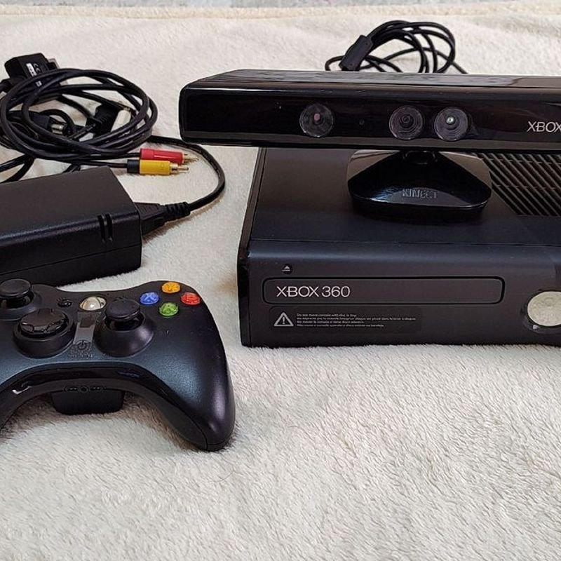 Xbox 360 Slim com Kinect Destravado | Console de Videogame Microsoft Usado  84381350 | enjoei