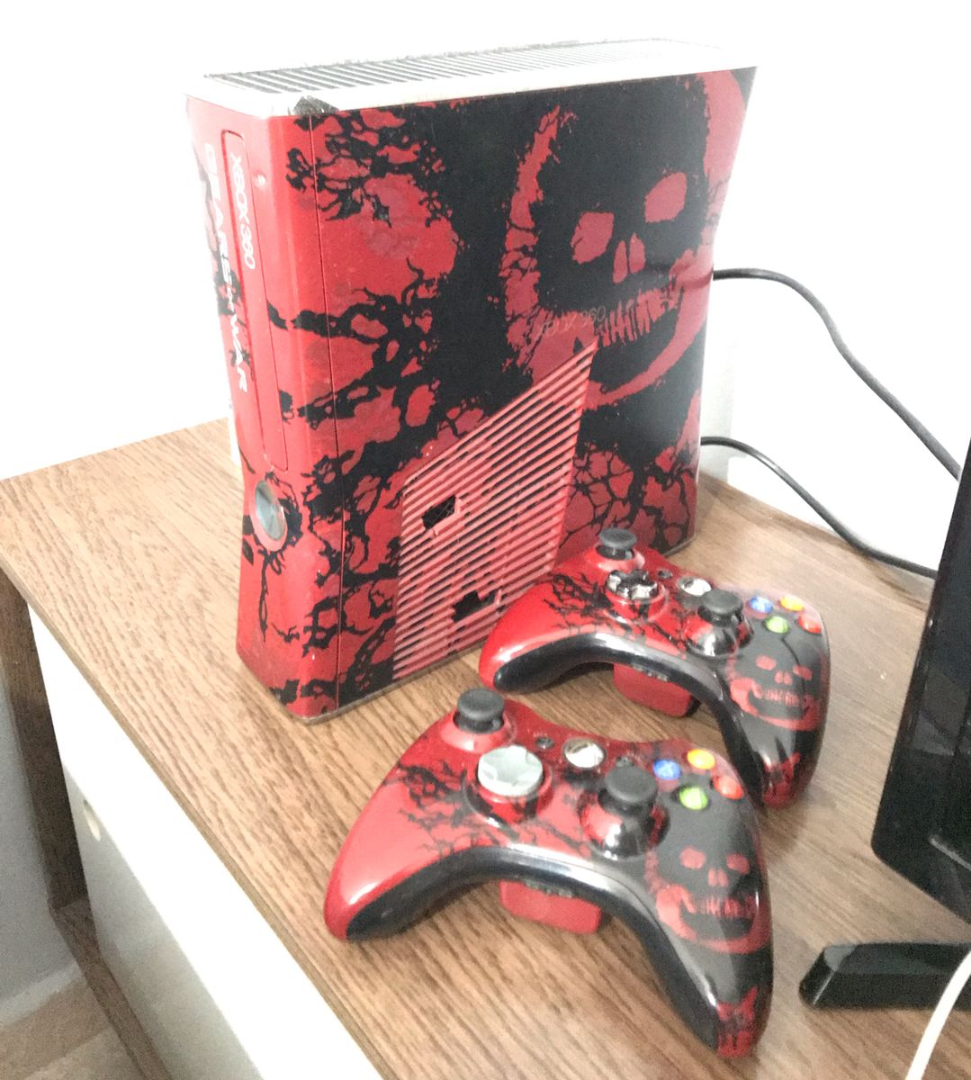 Xbox 360 Slim Gears Of Wars Console de Videogame Xbox Usado