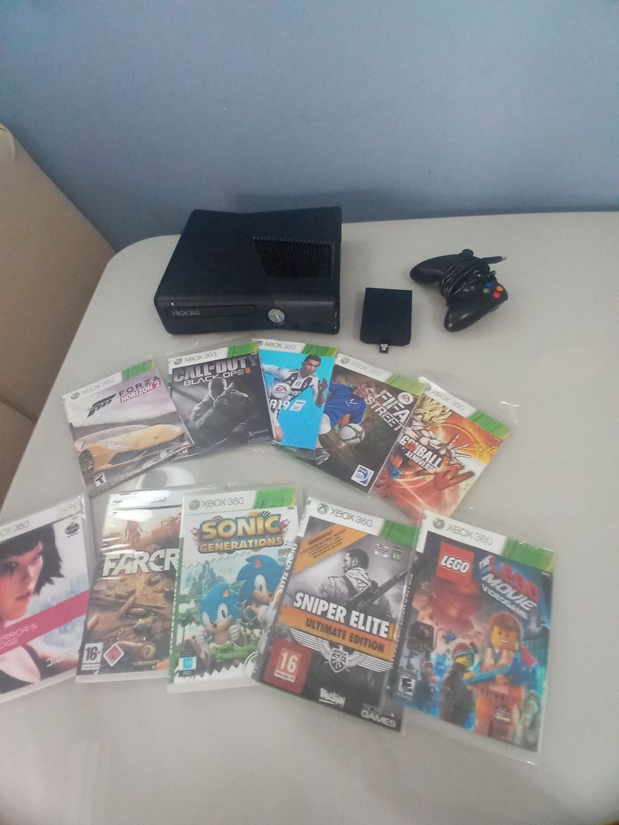 Console Xbox 360 500GB + Controle sem fio + Jogo Forza Horizon 2