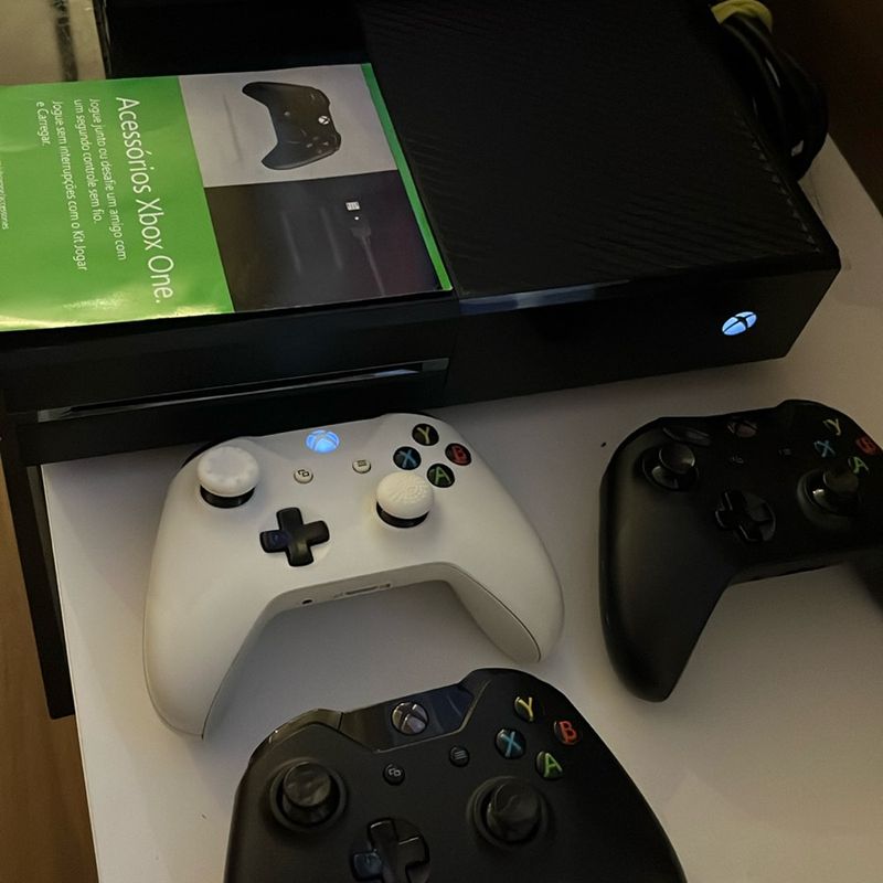 Xbox One Com Kinect 1 Controle 15 Jogos - Escorrega o Preço