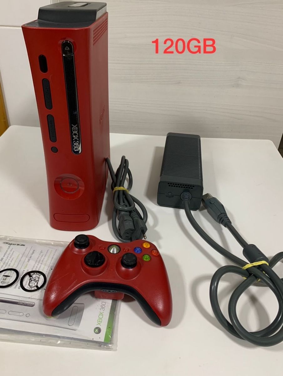 Xbox Vermelho 360 | Console de Videogame Microsoft Usado 72276881 | enjoei