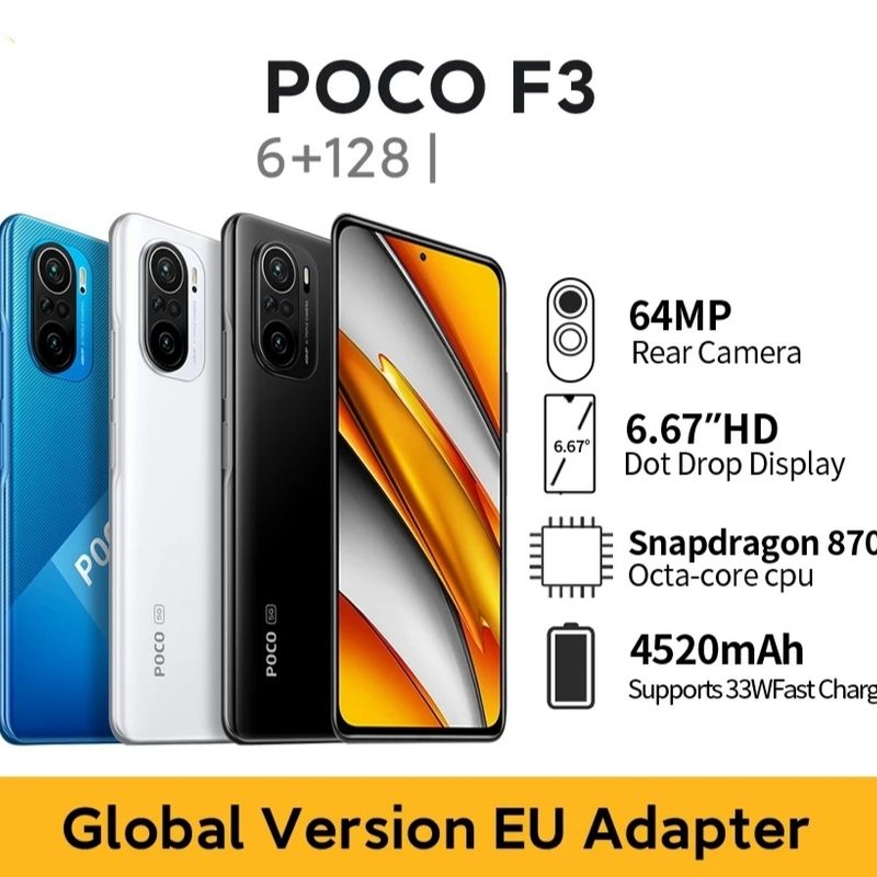 Xiaomi Poco F3 128gb 6ram Global | Telefone Fixo Xiaomi Usado 93553287 |  enjoei