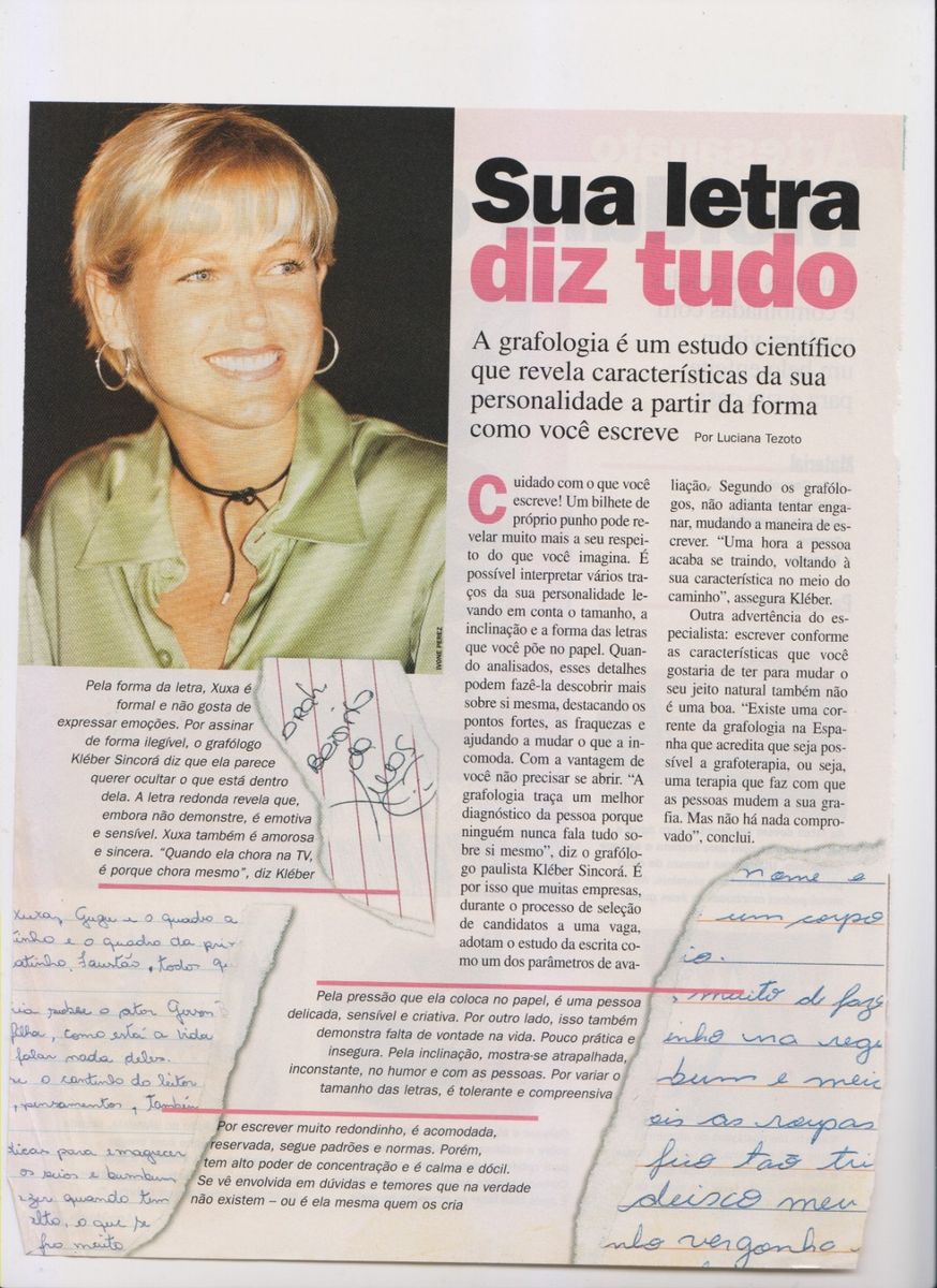 Xuxa 3 Páginas Revista Antiga Contigo Quem Produto Vintage E Retro Usado 81644079 Enjoei