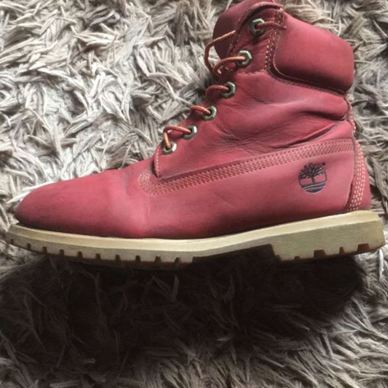 Bota timberland best sale feminina vermelha