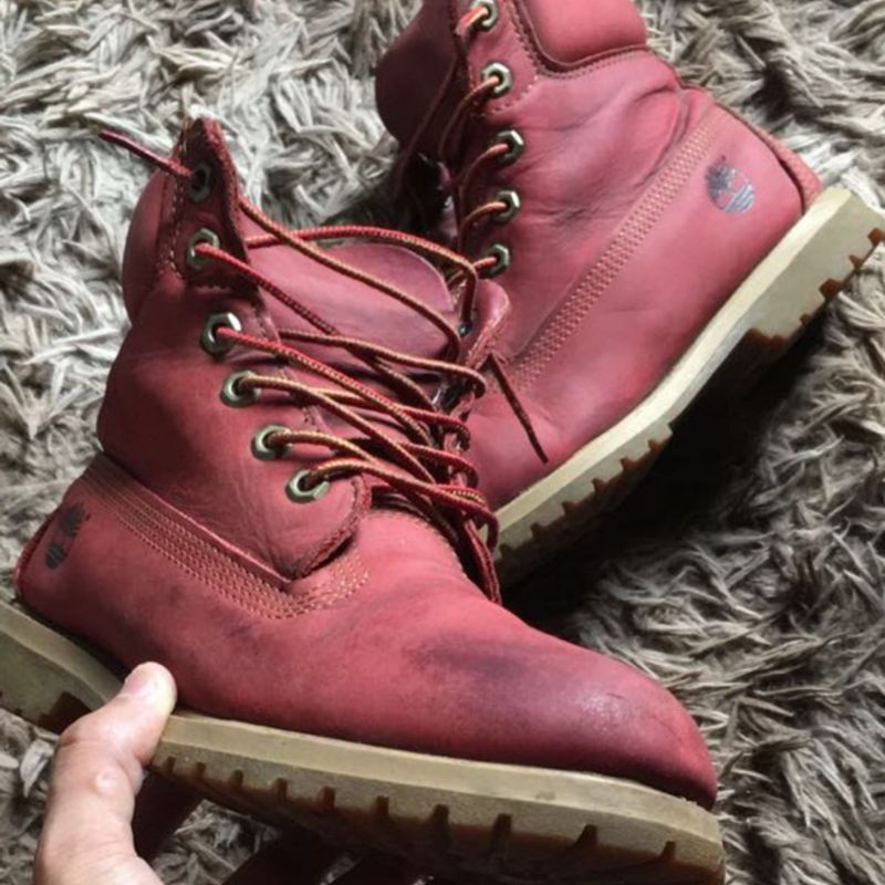 Timberland vermelha best sale