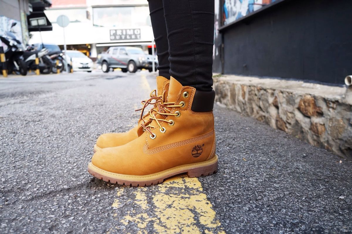 timberland yellow shoes
