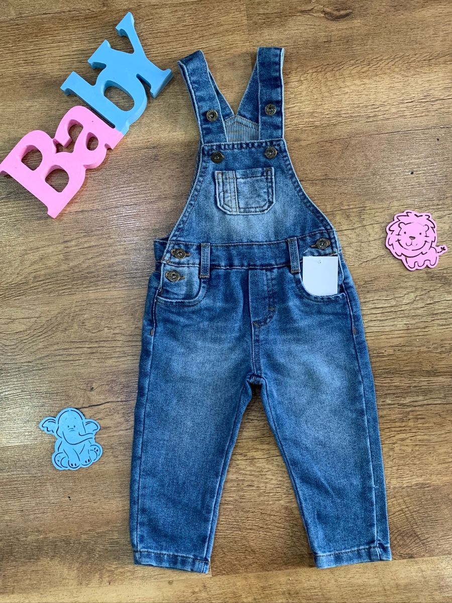 Yoyo Baby Jardineira Jeans Infantil Roupa Infantil Para Menino Yoyo Baby Nunca Usado Enjoei