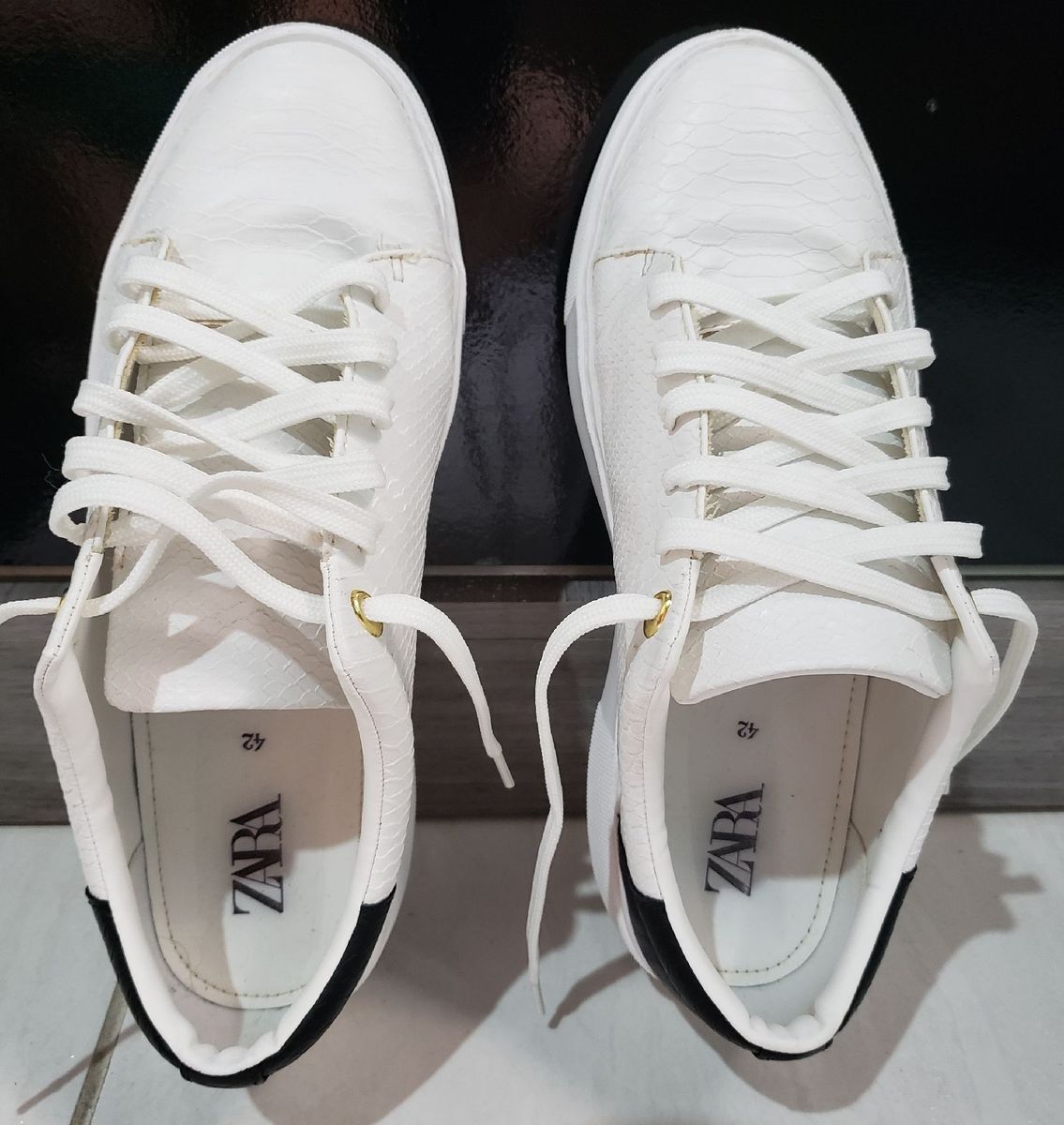 Tenis zara branco hot sale masculino