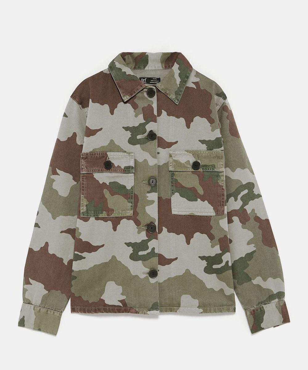 jaqueta camuflada zara