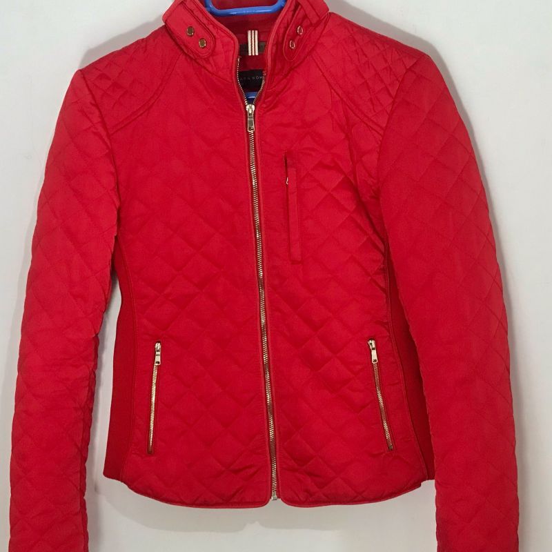 Zara Jaqueta Vermelha Casaco Feminino Zara Usado 97599827 enjoei