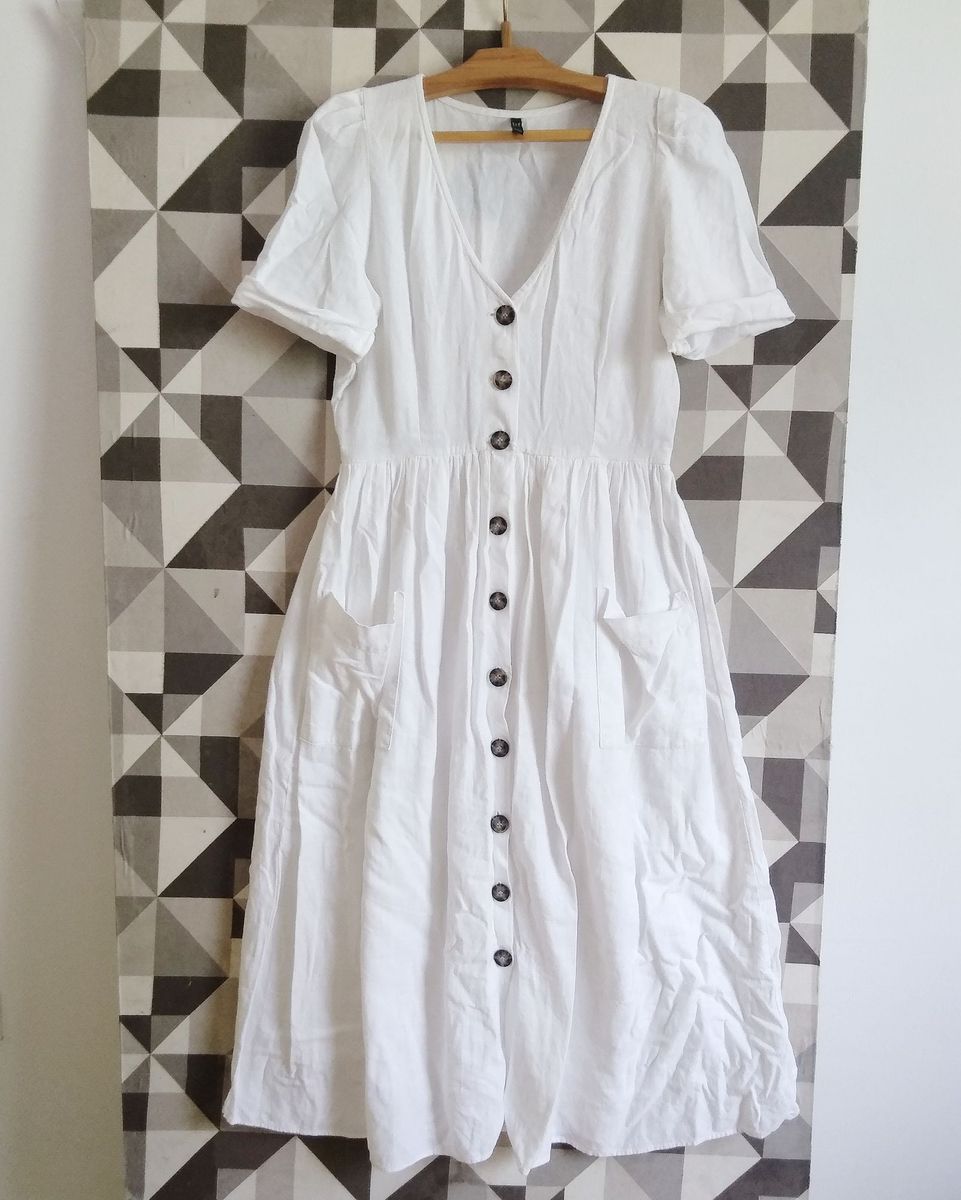 vestido de linho zara