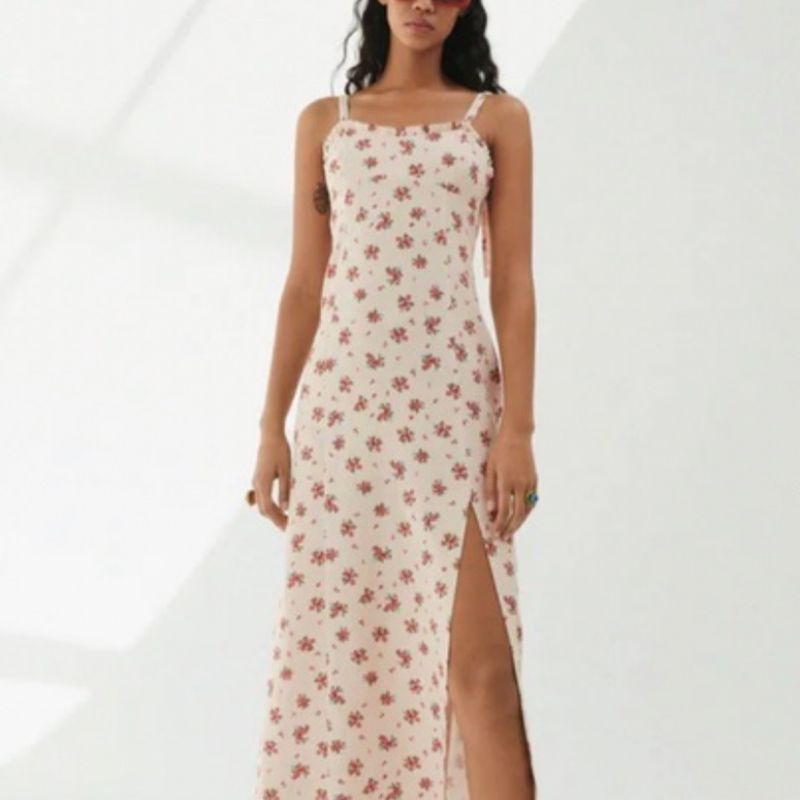 Zara Vestido Midi com Estampa Floral de Linho Misto Vestido Feminino Zara  Nunca Usado 78480328 enjoei