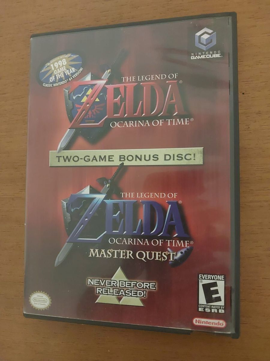 Zelda Ocarina Of Time & Ocarina Of Time Master Quest Nintendo Gamecube Jogo de Videogame